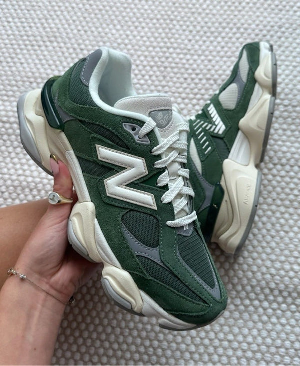 New Balance 9060 Verde em Couro Legítimo