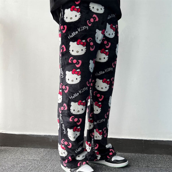 Pijama Hello Kitty Preto e Rosa