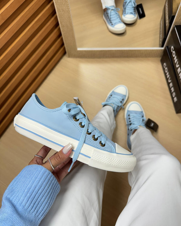 Tênis All Star Arco Íris em Couro Premium