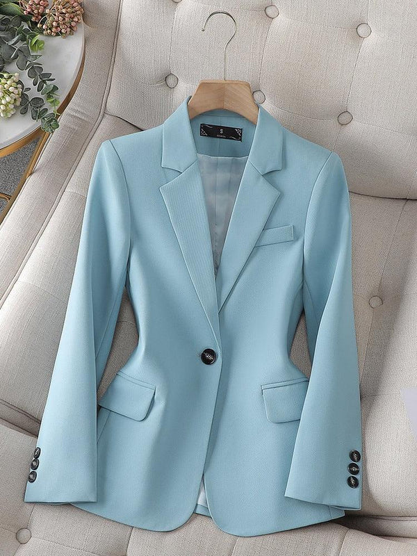 Blazer Feminino Alfaiataria Azul Mariana - Mariom Fashion