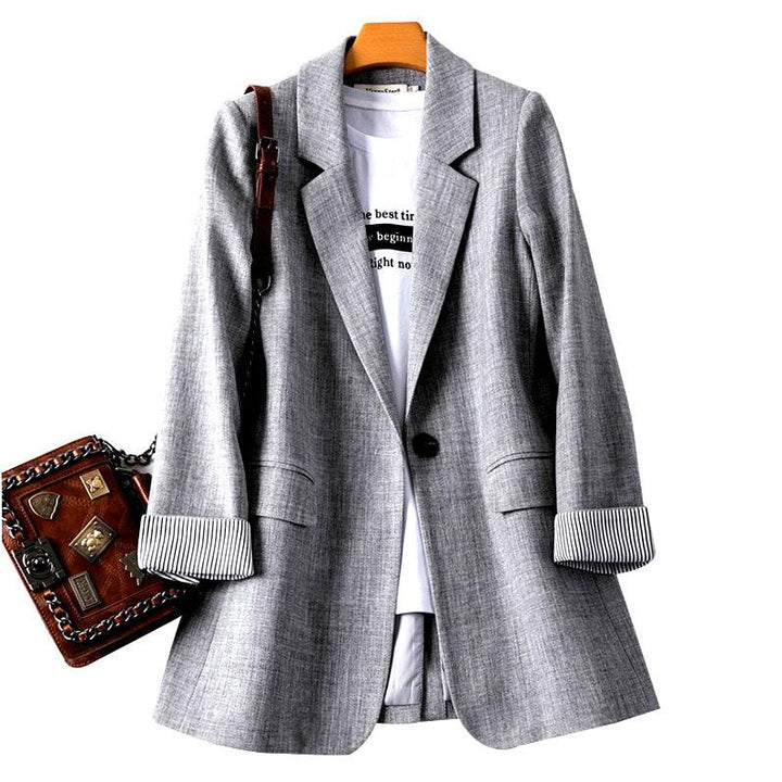 Blazer de Alfaiataria Feminino Elegante, Alongado e Acinturado Lady - Mariom Fashion