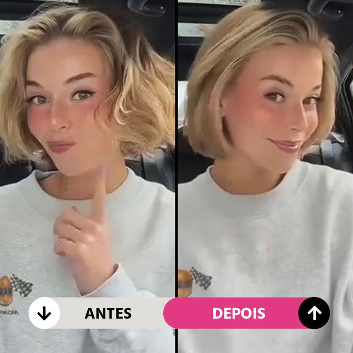 Pente Alisador de Cabelo 5 em 1 Sem Fio InfiniteGlam: Alisamento, Ondulação, Volume, Brilho