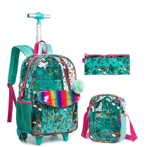 Kit Mochila Lancheira Estojo 3em1 Infantil Escolar - Mariom Fashion