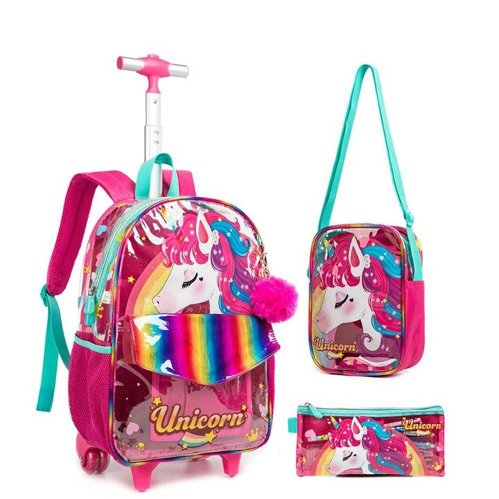 Kit Mochila Lancheira Estojo 3em1 Infantil Escolar - Mariom Fashion