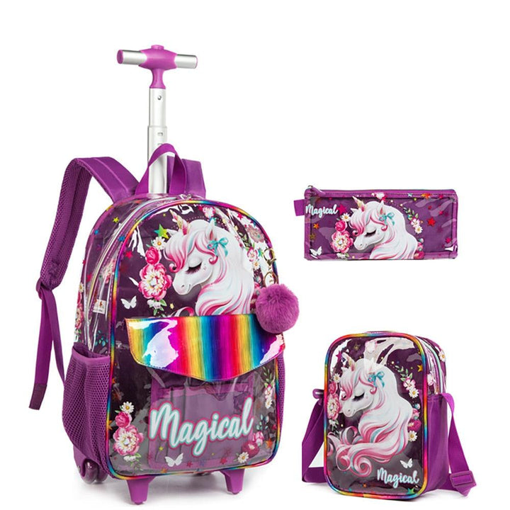 Kit Mochila Lancheira Estojo 3em1 Infantil Escolar - Mariom Fashion