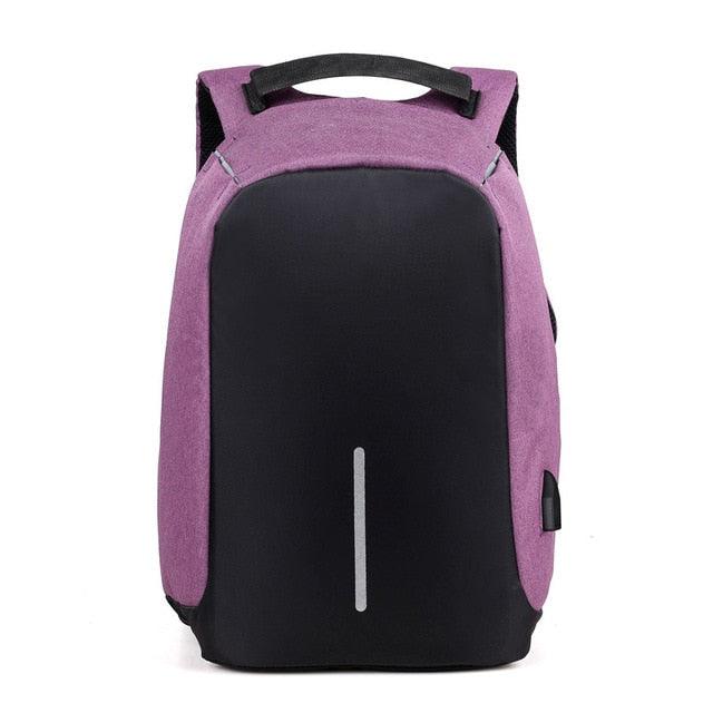 Mochila Antifurto Espaçosa Antifurto com Porta USB - Mariom Fashion