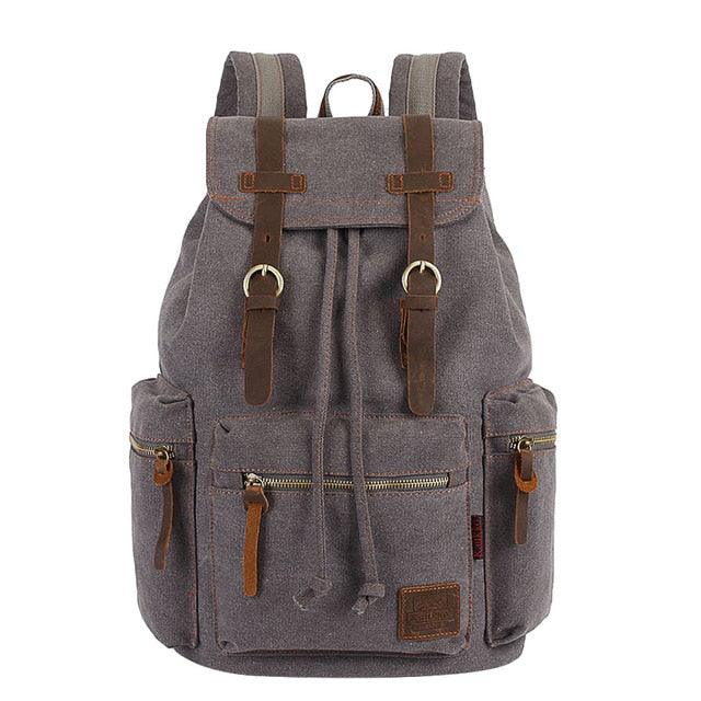 Mochila Canvas Impermeável Espaçosa Unissex - Mariom Fashion