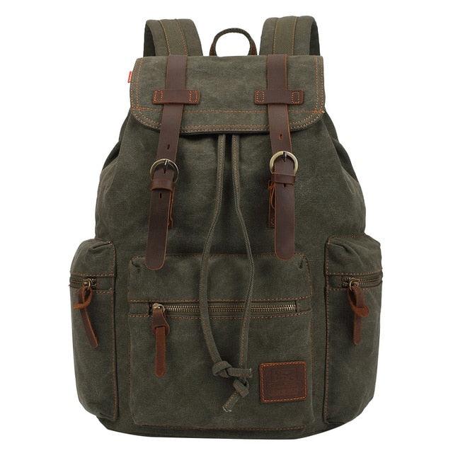 Mochila Canvas Impermeável Espaçosa Unissex - Mariom Fashion