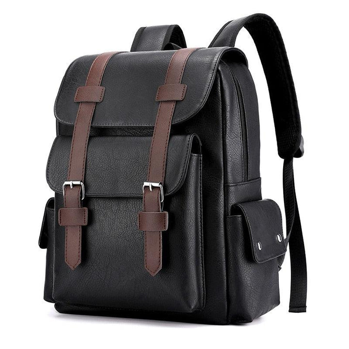 Mochila Couro Masculina Clássica Light - Mariom Fashion