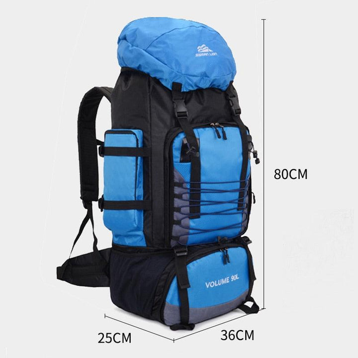 Mochila Grande Camping Viagem 90 litros - Mariom Fashion