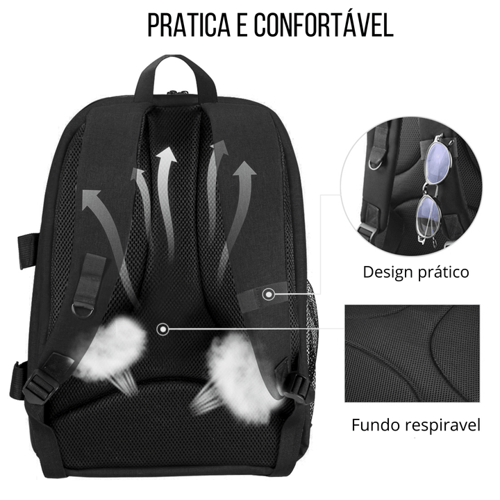 PhotoBag Mochila para Fotógrafo Repartições Customizáveis - Mariom Fashion