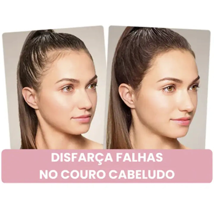 Maquiagem Capilar FillHair: Disfarça Cabelos Brancos e Ralos, À Prova D'água